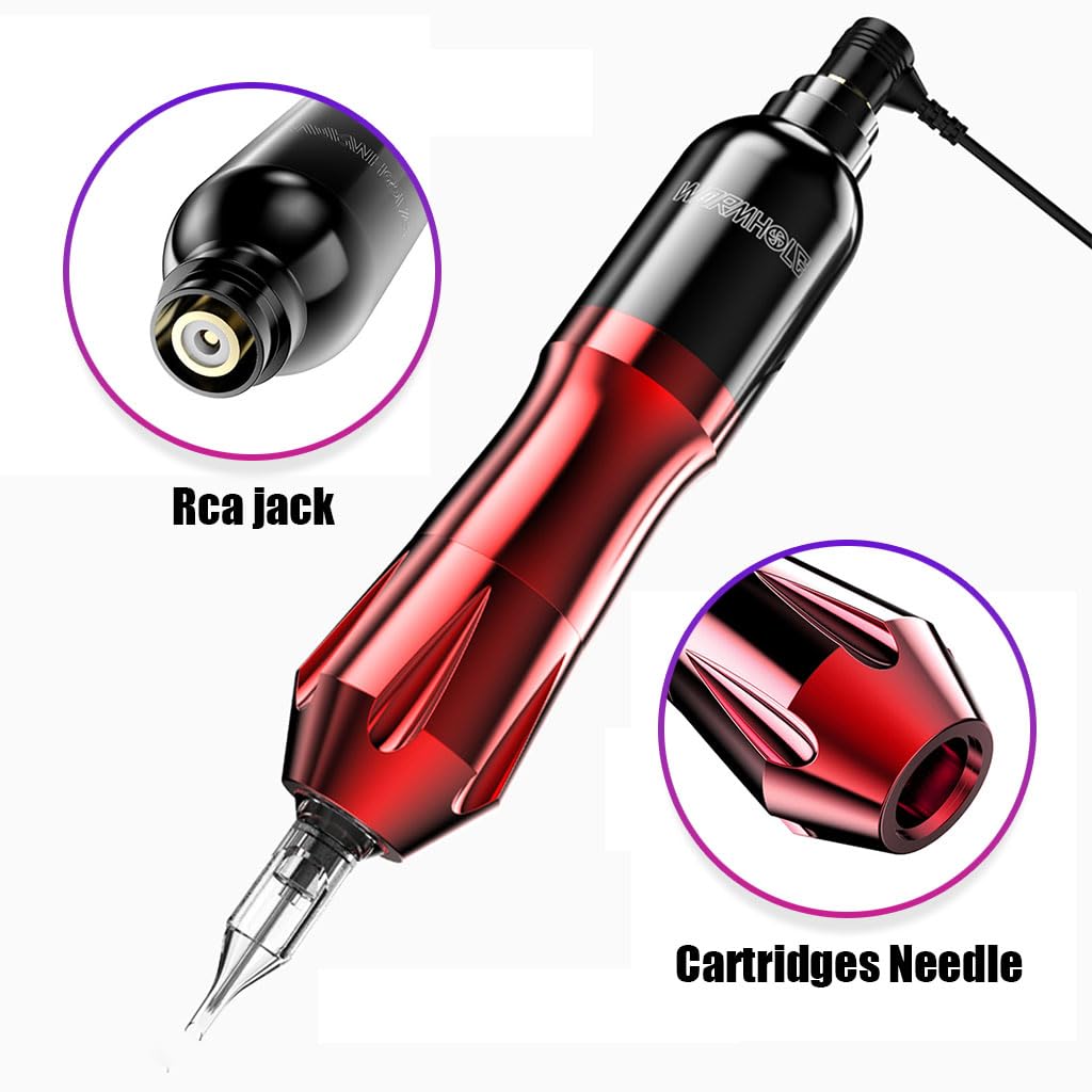 MAYCREATE Tattoo Machine Kit 6-11 V Wireless Tattoo Machine Full Kit Tattoo Pen Includes Rotary Tattoo Liner Pen, Cartridge Needle, Transfer Paper, Practice Skin, Tattoo Accessories MAYCREATE Tattoo Machine Kit 6-11 V Wireless Tattoo Machine Full Kit Tattoo Pen Includes Rotary Tattoo Liner Pen, Cartridge Needle, Transfer Paper, Practice Skin, Tattoo Accessories
